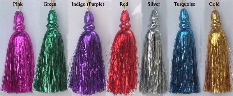 Click on Image For Larger View - TINSEL TASSELS